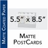 5.5" x 8.5" matte coated postcard