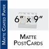 6" x 9" matte coated postcard