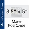 3.5" x 5" matte coated postcard