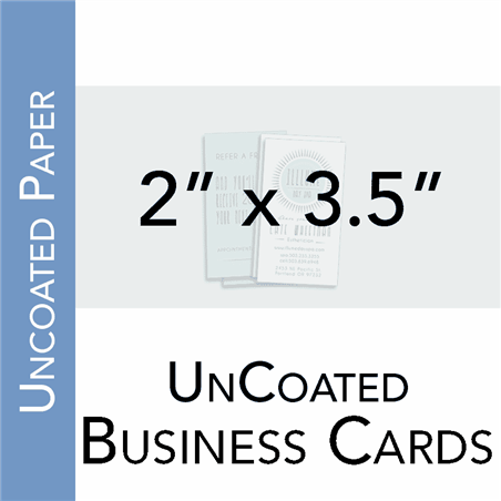 2" x 3.5" - Uncoated Business Card