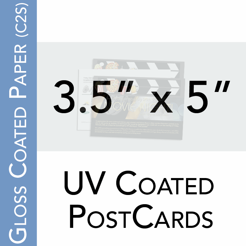 3.5" x 5" UV coated Postcard